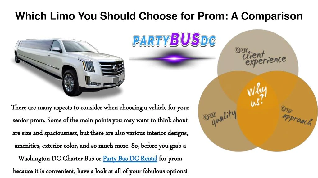 which limo you should choose for prom a comparison