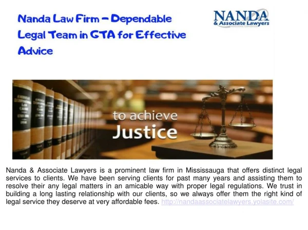 Experienced Law Firm Mississauga