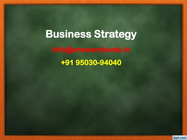 business strategy info@answersheets in 91 95030 94040