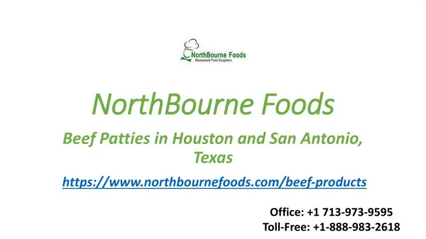 NorthBourne Foods - Beef Patties in Houston & San Antonio, Texas