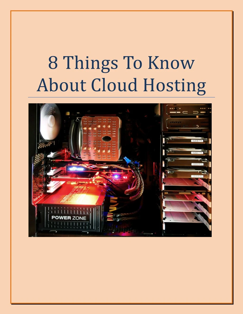 8 things to know about cloud hosting