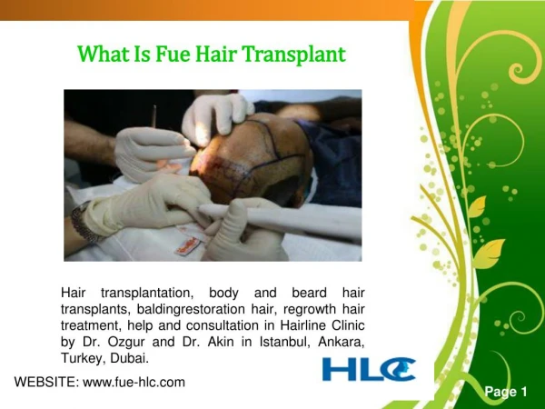 Hair Transplant In Ankara