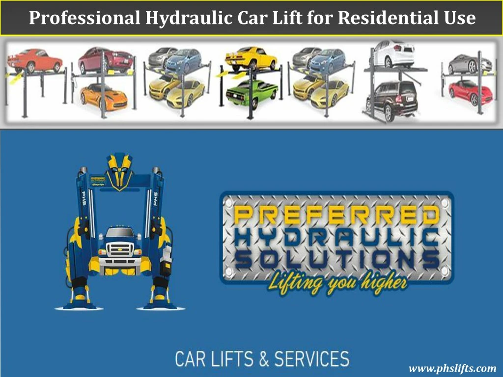 professional hydraulic car lift for residential