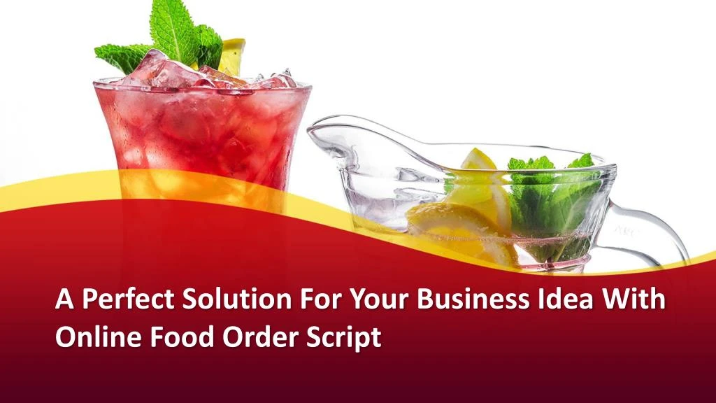 a perfect solution for your business idea with online food order script