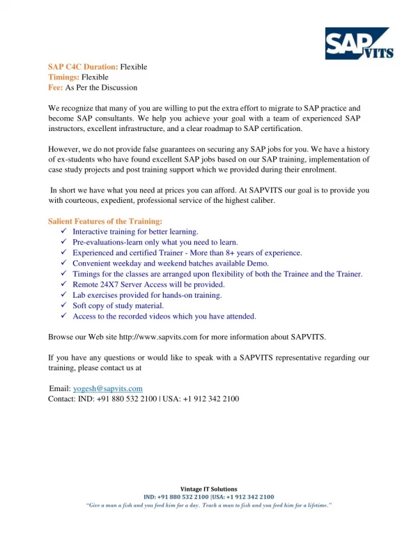 SAP BW on HANA Course Content PDF