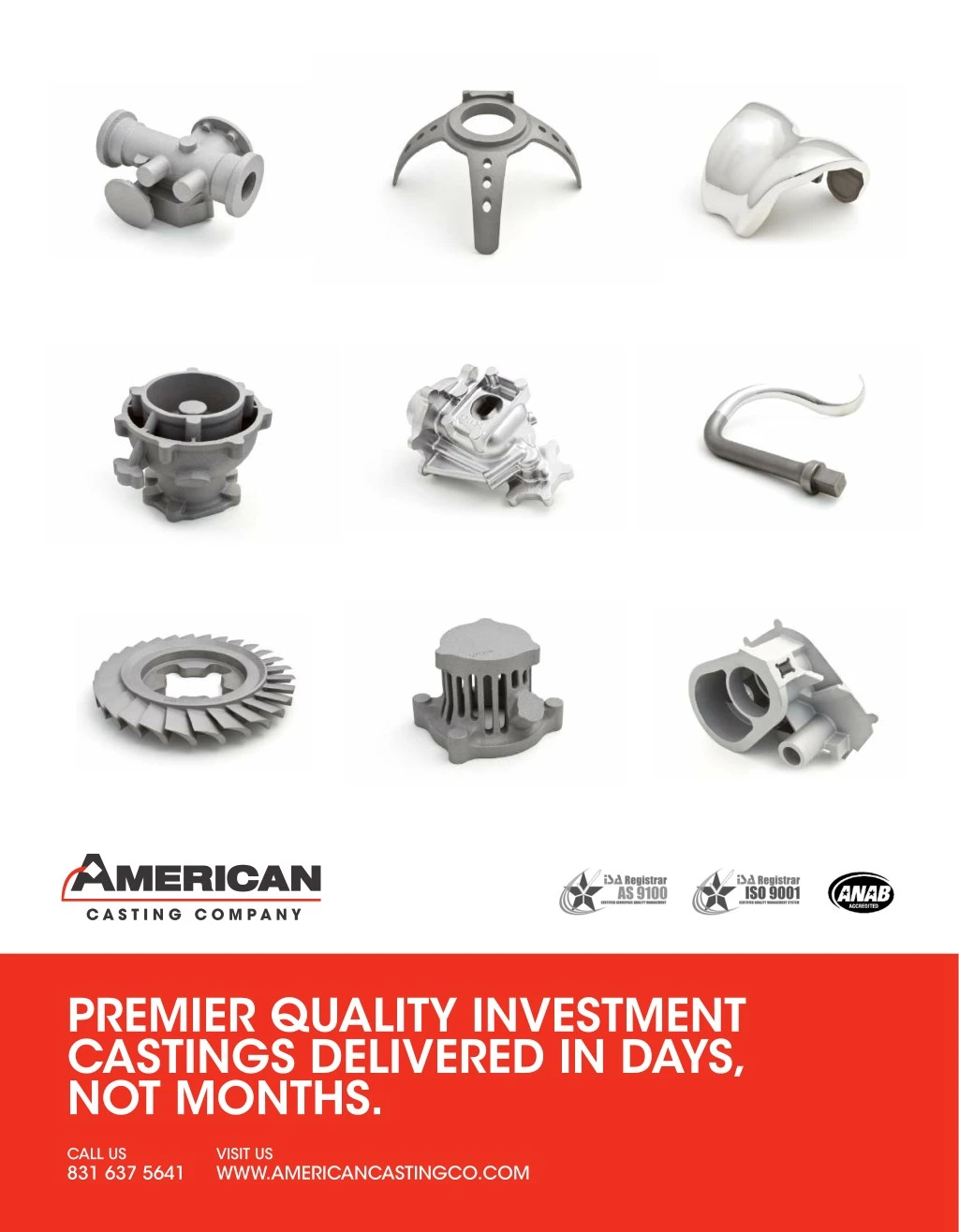 premier quality investment castings delivered