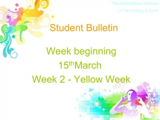 Student Bulletin - slide 1