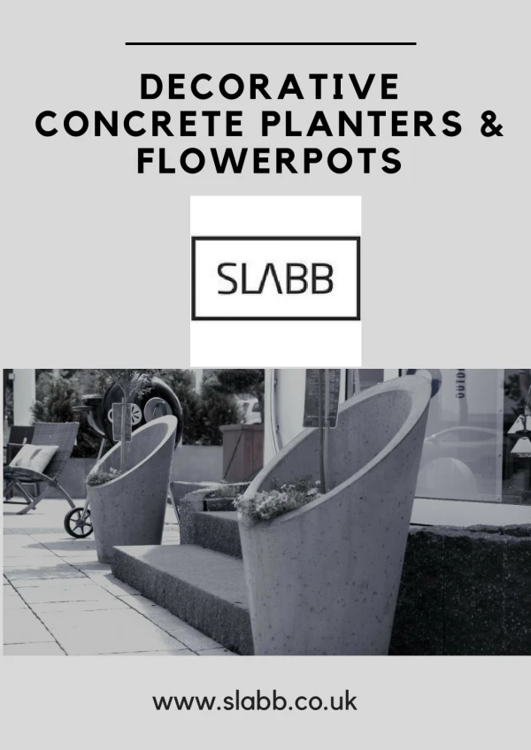 Decorative Concrete Planters & Flowerpots