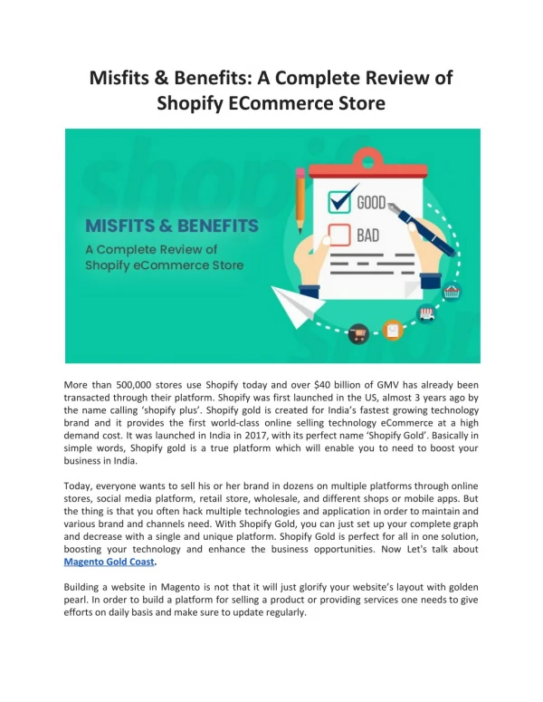 The Unveiling Of Shopify - The Pros & Cons