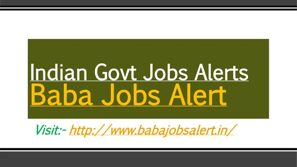 indian govt jobs alerts baba jobs alert