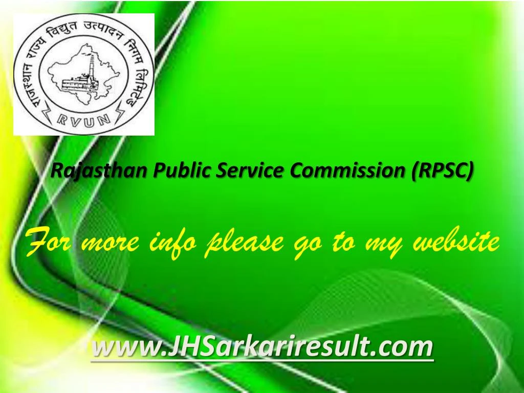 rajasthan public service commission rpsc