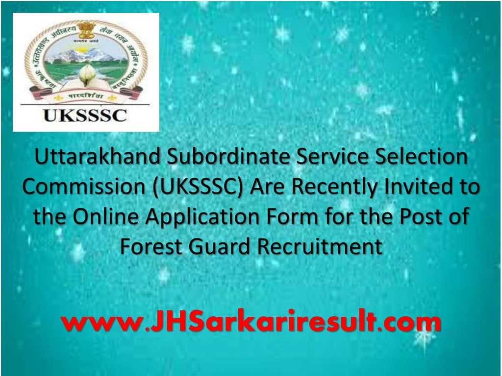 uttarakhand subordinate service selection