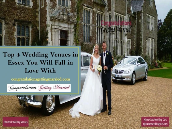 Top 4 Wedding Venues in Essex You Will Fall in Love With