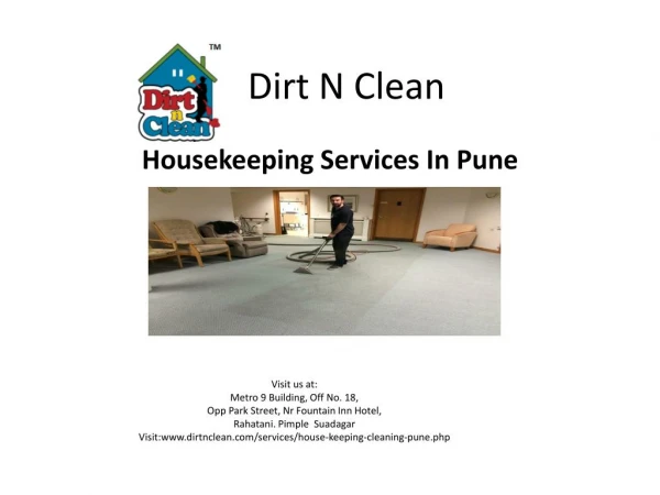 Housekeeping, Home Cleaning Services in Baner, Pune - Dirt n Clean