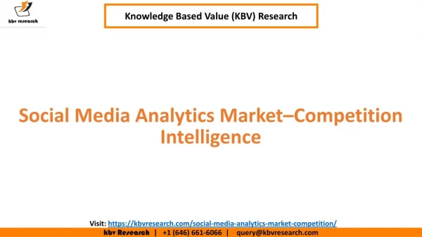 Social Media Analytics Market â€“ Competition Intelligence