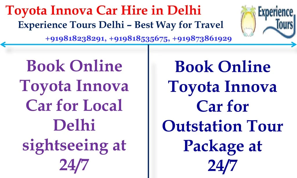 toyota innova car hire in delhi experience tours