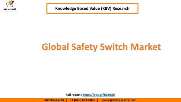 Safety Switch Market to reach a market size of $1.7 billion by 2023