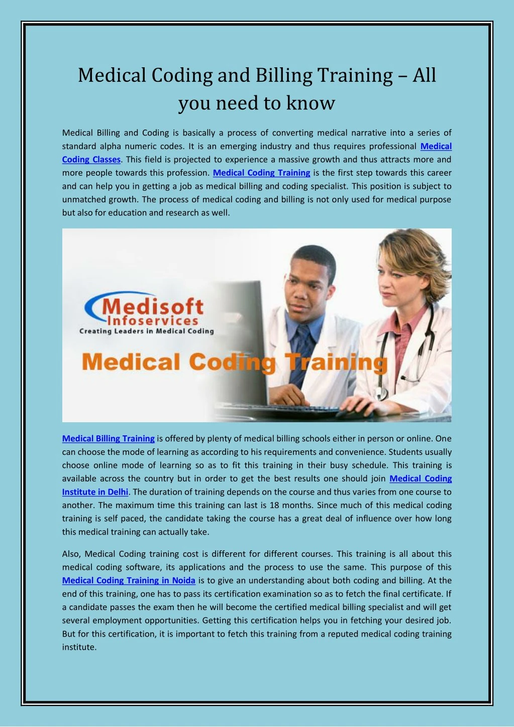 medical coding and billing training all you need