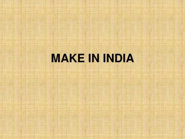 PPT make in India