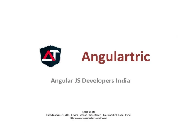 Angular JS Developers, Angular JS Development India- Angulartric
