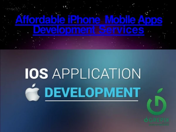 Affordable iPhone Mobile Apps Development Services Company