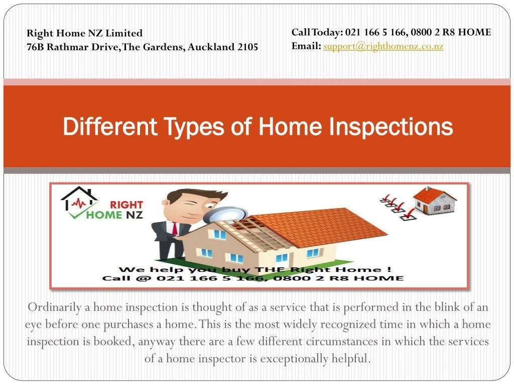 different types of home inspections