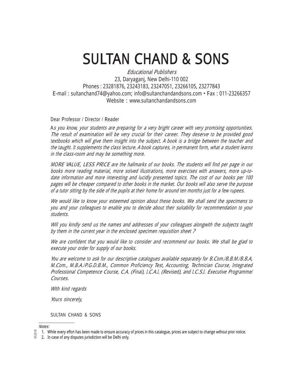 sultan chand sons educational publishers