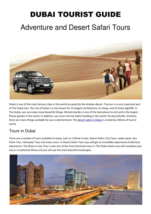 Dubai Adventures