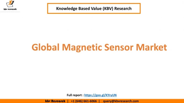 Magnetic Sensor Market to reach a market size of $2.6 billion by 2023