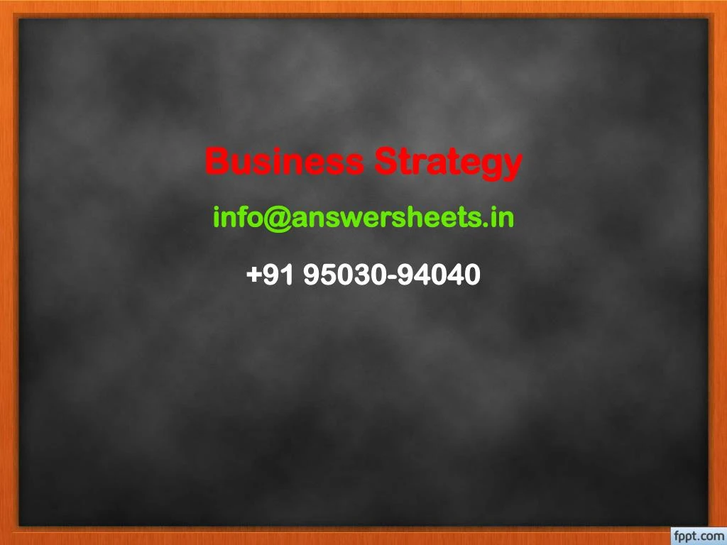 business strategy info@answersheets in 91 95030 94040