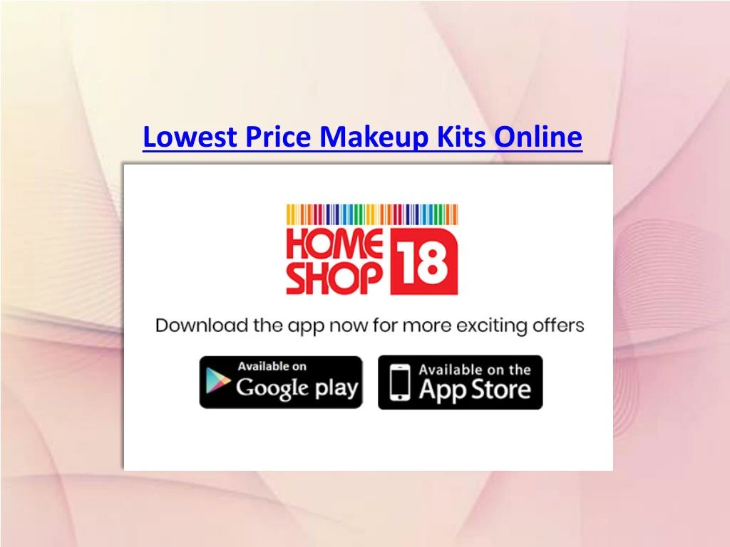 lowest price makeup kits online