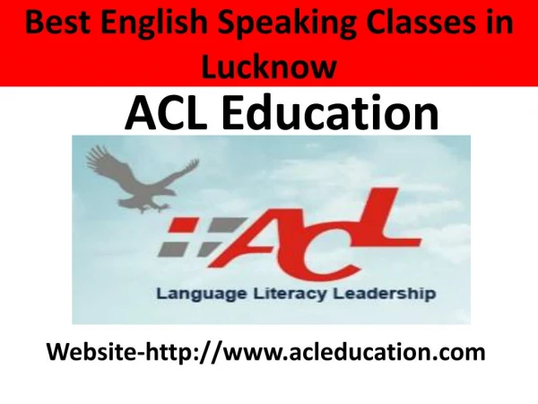Best English Speaking Classes in Lucknow- ACL Education