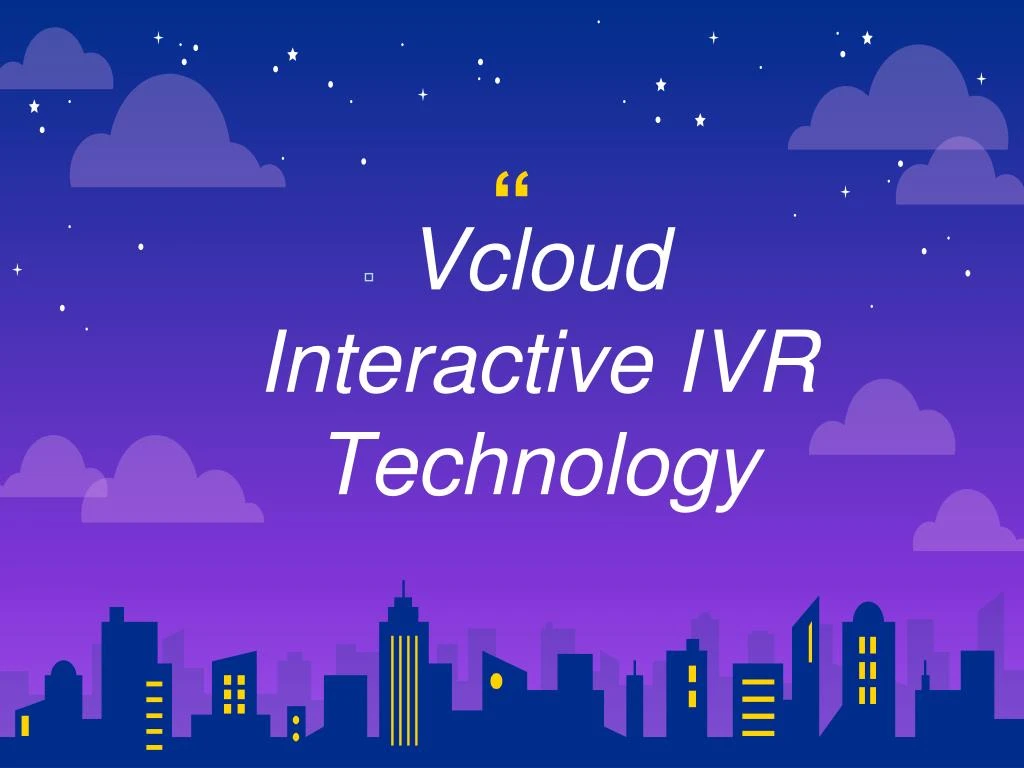 vcloud interactive ivr technology