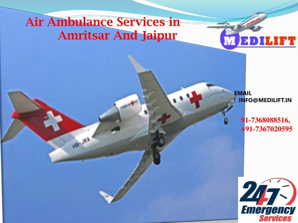 air ambulance services in amritsar and jaipur