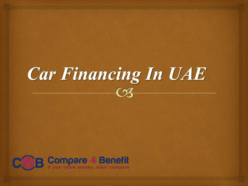 car financing in uae