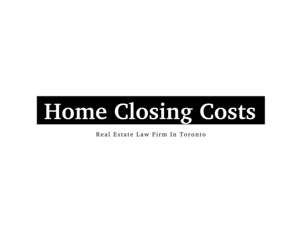 Affordable Real Estate Lawyers In Toronto
