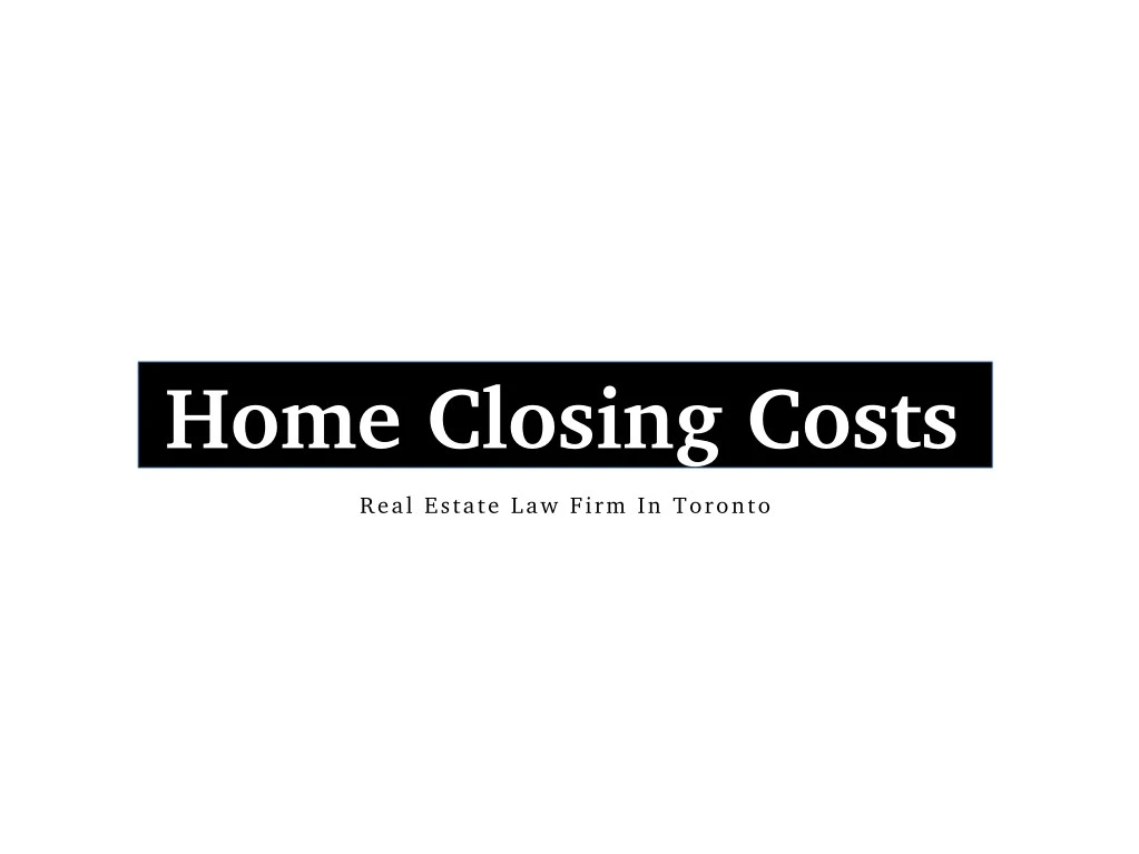home closing costs