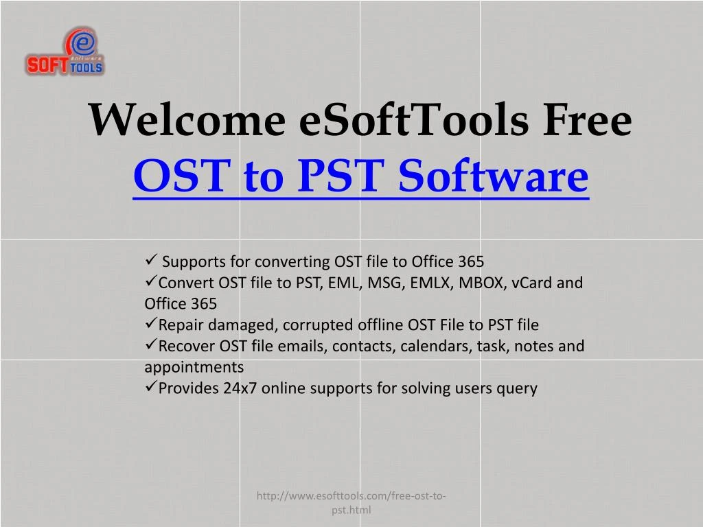 welcome esofttools free ost to pst software