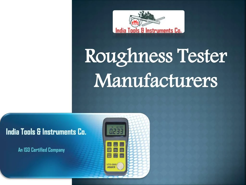 roughness tester manufacturers