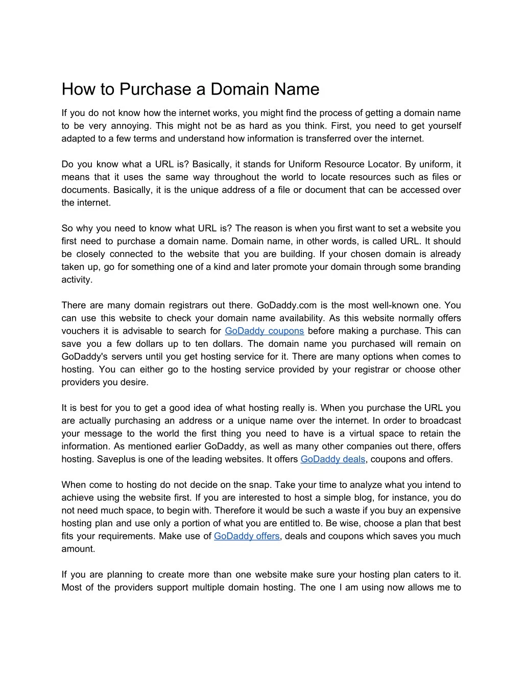 how to purchase a domain name