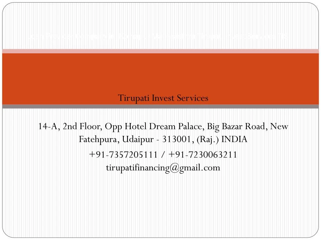 loan provider company in kolhapur maharashtra tirupati invest services tis