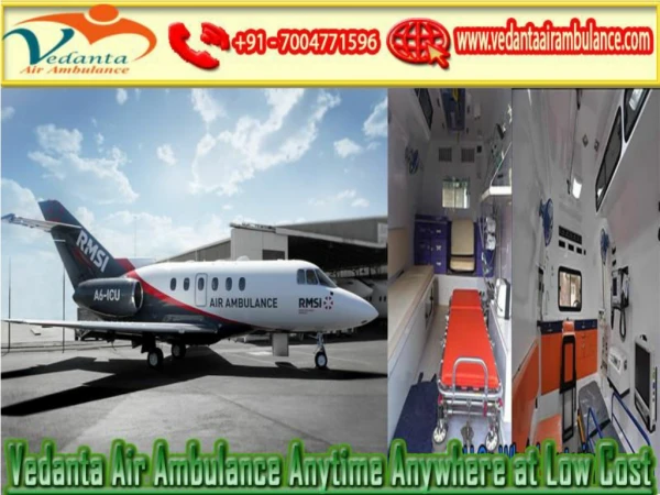 Book an Emergency Vedanta Air Ambulance from Bangalore to Delhi