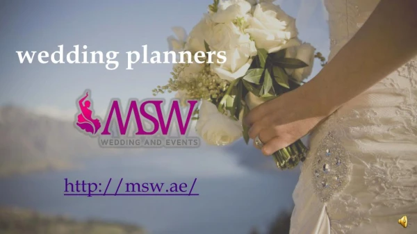 Wedding planner in Dubai