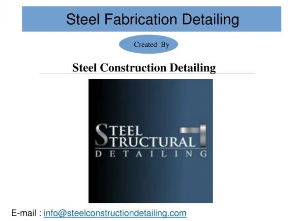 Structural Steel Detailing Services - Steel Construction Detailing