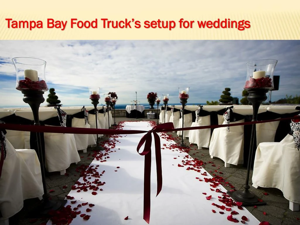 tampa bay food truck s setup for weddings