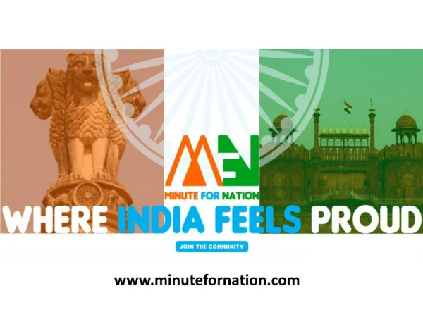 Minute For Nation is a Social Initiative to helping the Society