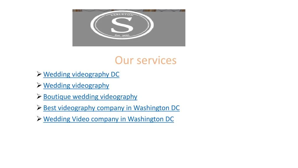 our services wedding videography dc wedding
