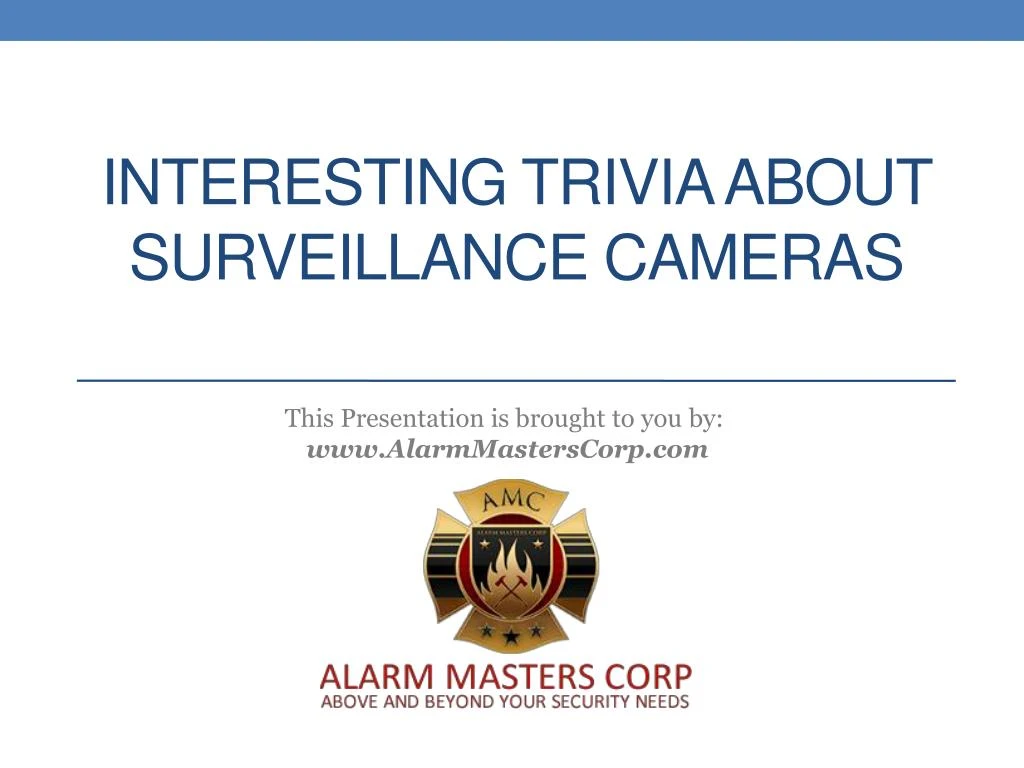 interesting trivia about surveillance cameras