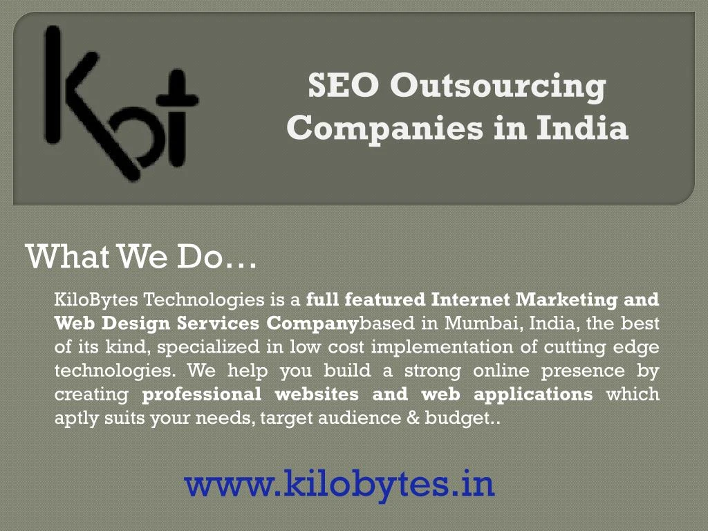 seo outsourcing companies in india