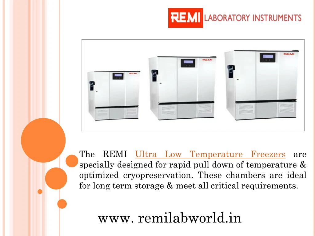 the remi ultra low temperature freezers